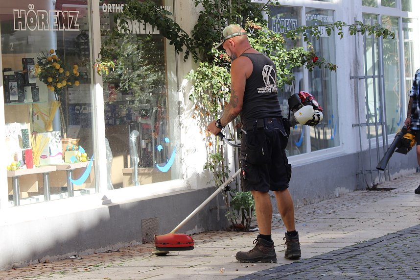 Vorbereitungen f&uuml;r das 30. Mittelalterfest in Bad Langensalza