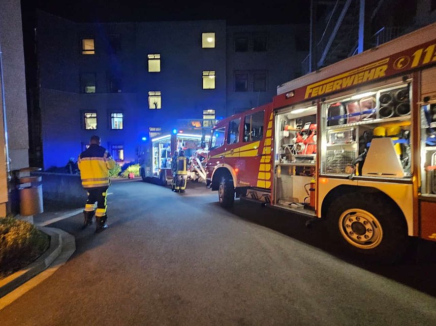 Brand im Krankenhaus