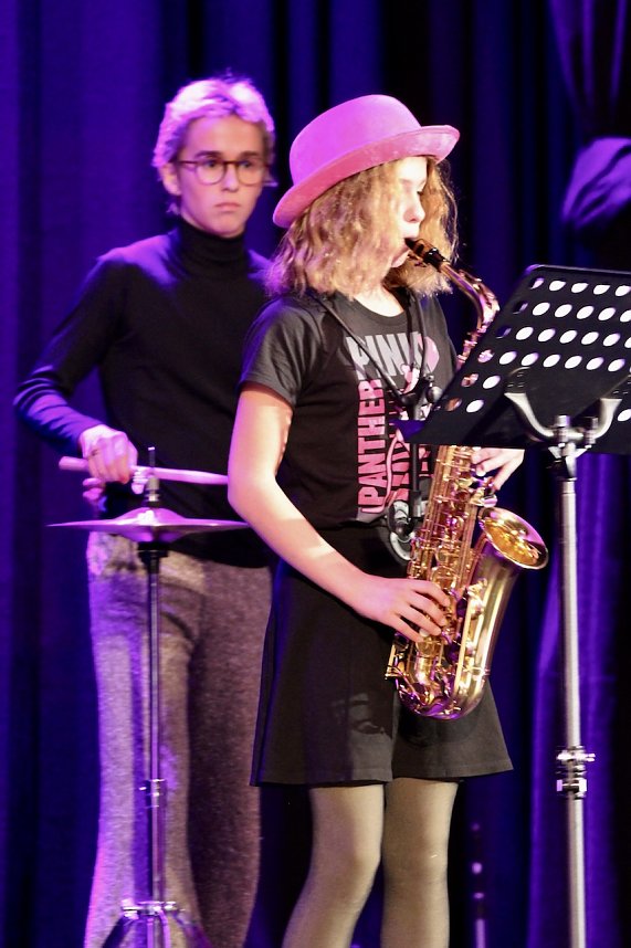 Mitwirkende der Gala des Salza-Gymnasiums in Bad Langensalza 2024