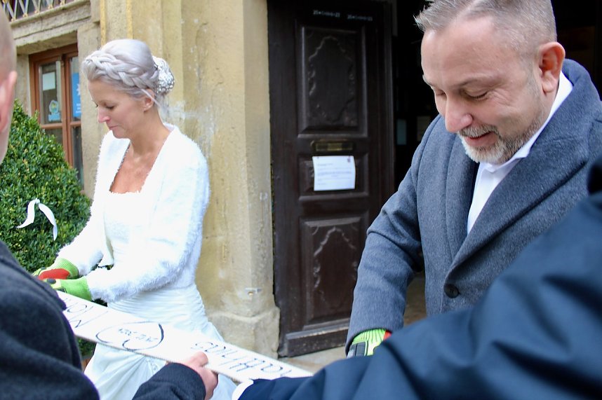 Hochzeit des B&uuml;rgermeisters Matthias Reinz in Bad Langensalza