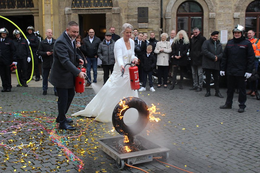 Hochzeit des B&uuml;rgermeisters Matthias Reinz in Bad Langensalza