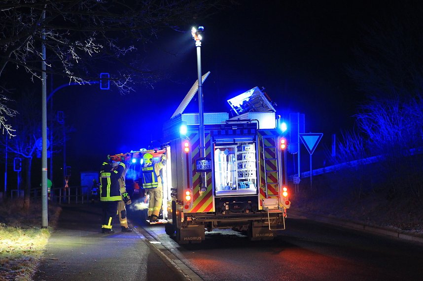 Unfall mit schwer verletztem Mann