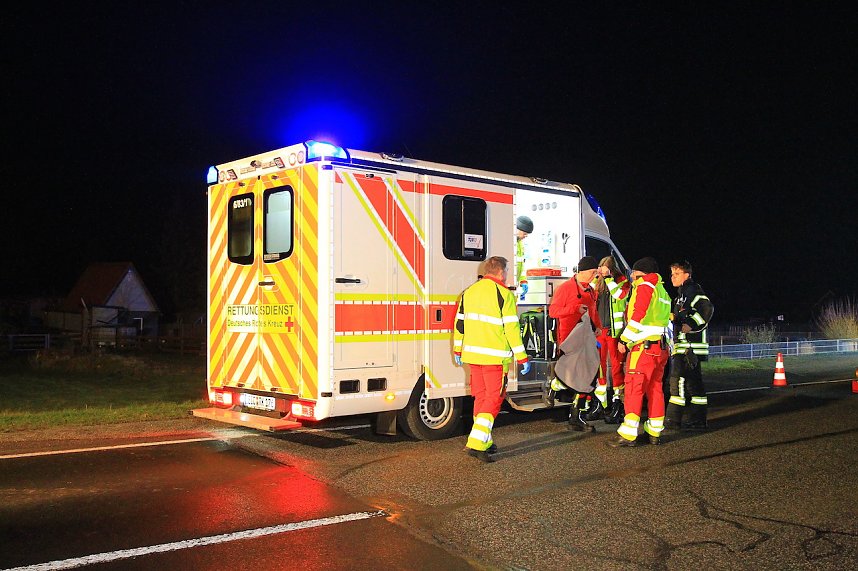 Schwerer Verkehrsunfall am Abend