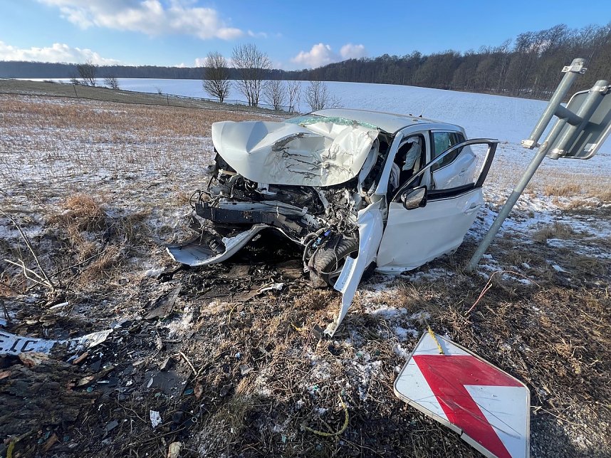 Unfall an der Kreisgrenze Nordhausen-Kyffh&auml;user