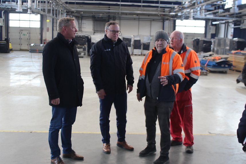 Ortsbegehung einer m&ouml;glichen neuen Halle f&uuml;r Federn O&szlig;wald