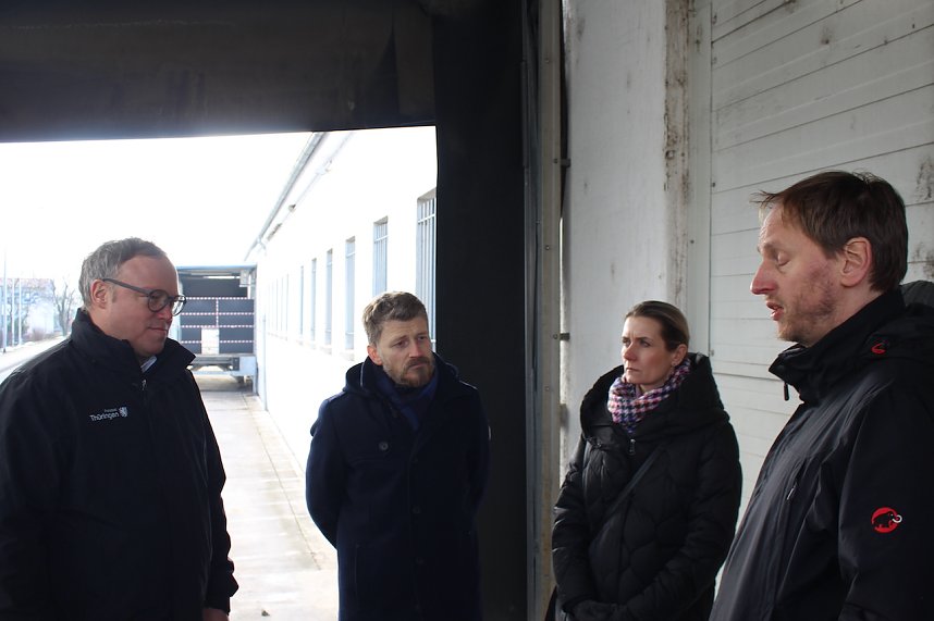 Ortsbegehung einer m&ouml;glichen neuen Halle f&uuml;r Federn O&szlig;wald