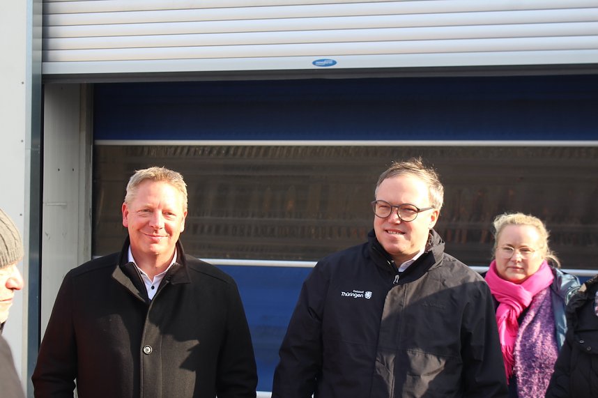 Ortsbegehung einer m&ouml;glichen neuen Halle f&uuml;r Federn O&szlig;wald