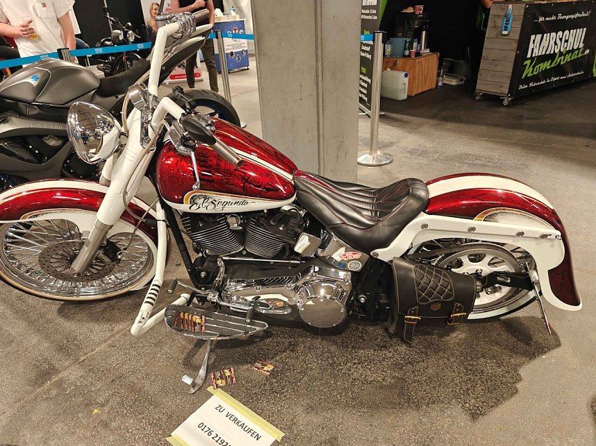 Peter Blei auf der Motorradmesse Erfurt