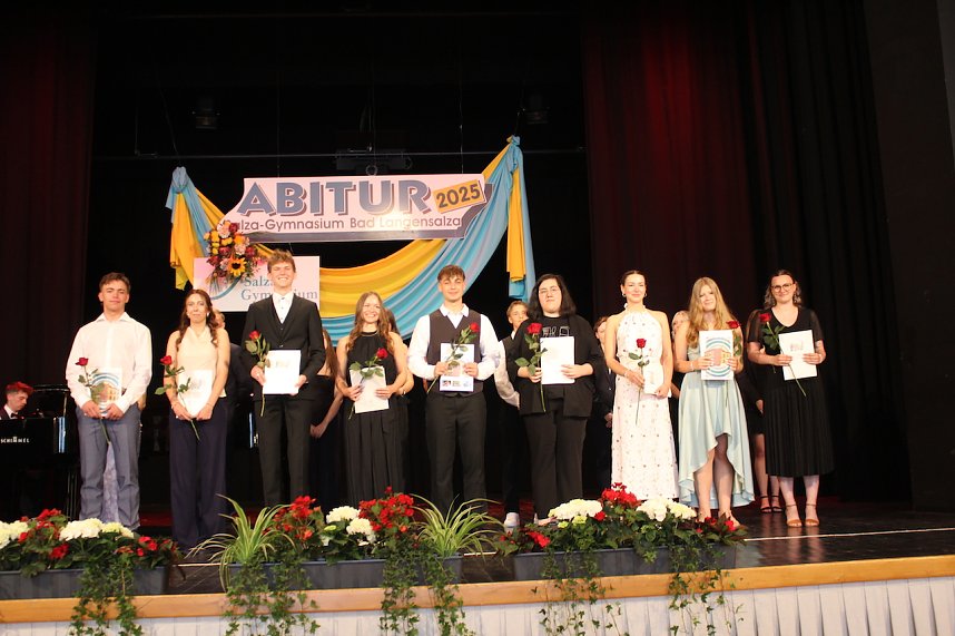 Feierliche Zeugnisvergabe an die Abiturientinnen und Abiturienten des Salza Gymnasiums in Bad Langensalza