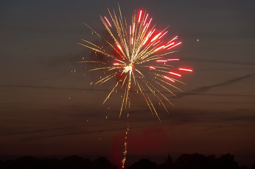 Gro&szlig;es Feuerwerk zum diesj&auml;hrigen Brunnenfest in Bad Langensalza