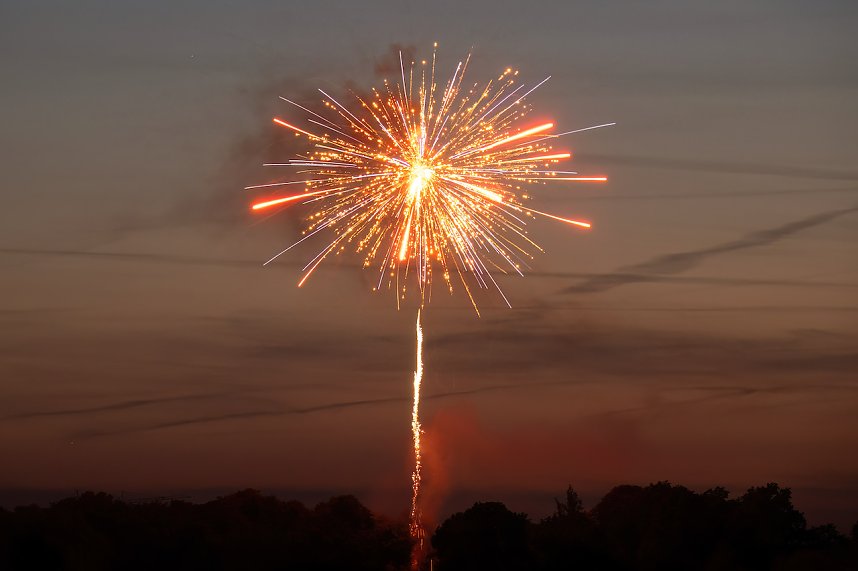 Gro&szlig;es Feuerwerk zum diesj&auml;hrigen Brunnenfest in Bad Langensalza