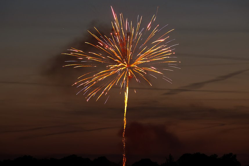 Gro&szlig;es Feuerwerk zum diesj&auml;hrigen Brunnenfest in Bad Langensalza