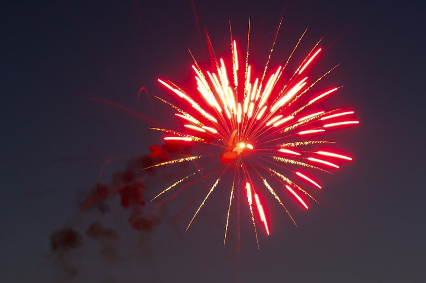 Gro&szlig;es Feuerwerk zum diesj&auml;hrigen Brunnenfest in Bad Langensalza