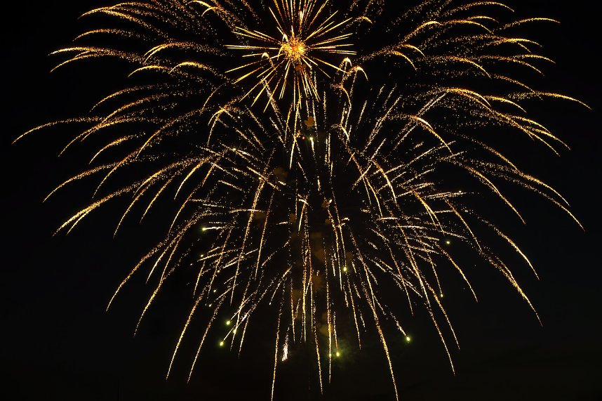 Gro&szlig;es Feuerwerk zum diesj&auml;hrigen Brunnenfest in Bad Langensalza