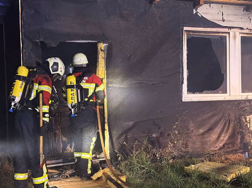 Laubenbrand in Allmenhausen