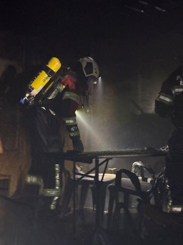 Laubenbrand in Allmenhausen