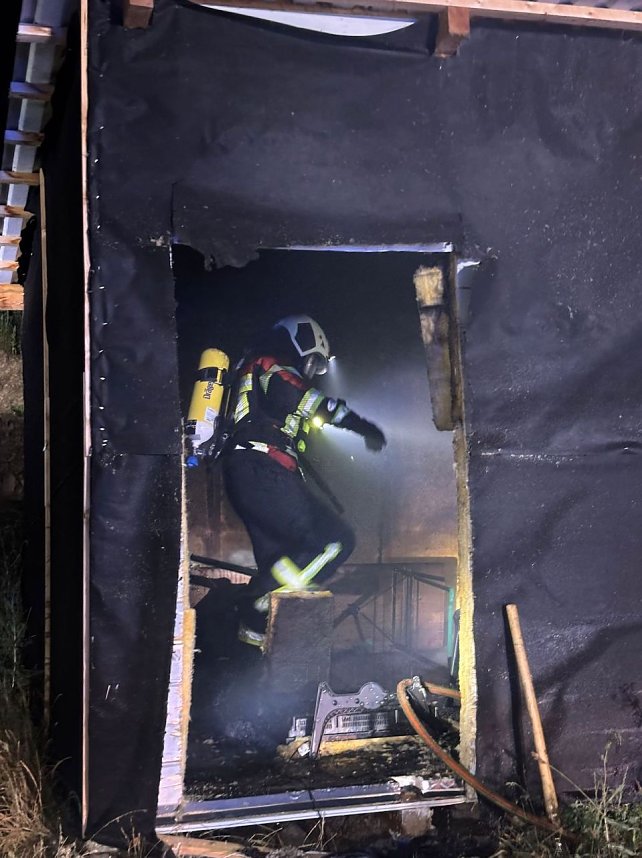 Laubenbrand in Allmenhausen