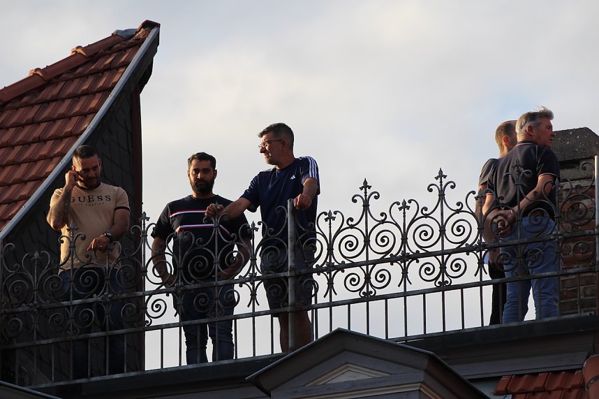 Gute Stimmung auf dem Kornmarkt beim BaLaTon in Bad Langensalza