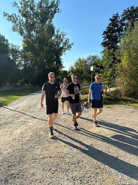 Bierathlon-Impressionen: Auf der Strecke in N&auml;gelstedt