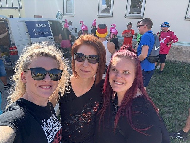 Bierathlon-Impressionen: Auf der Strecke in N&auml;gelstedt