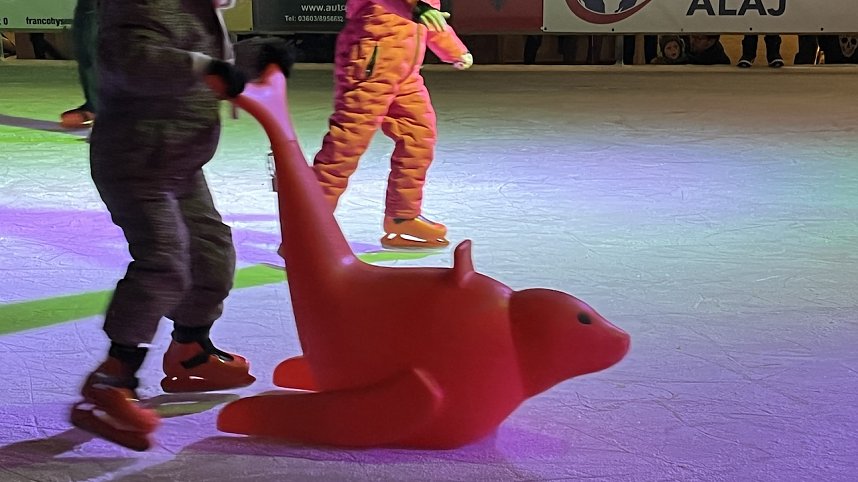 Eisbahn mit super Party in Bad Langensalza er&ouml;ffnet