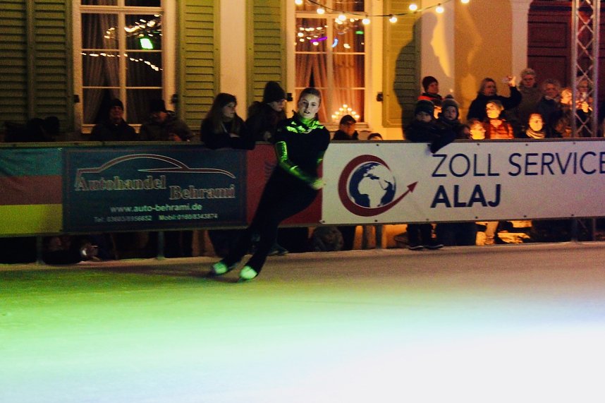 Eisbahn mit super Party in Bad Langensalza er&ouml;ffnet