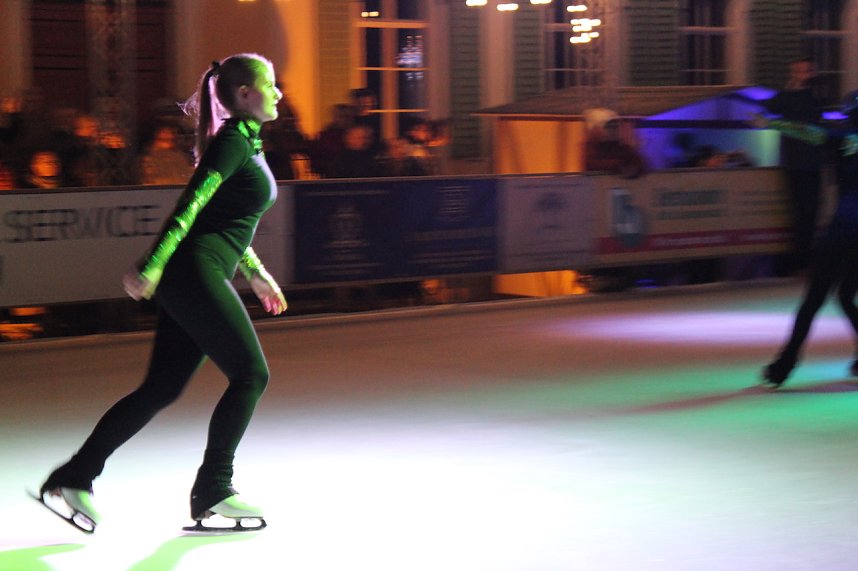 Eisbahn mit super Party in Bad Langensalza er&ouml;ffnet