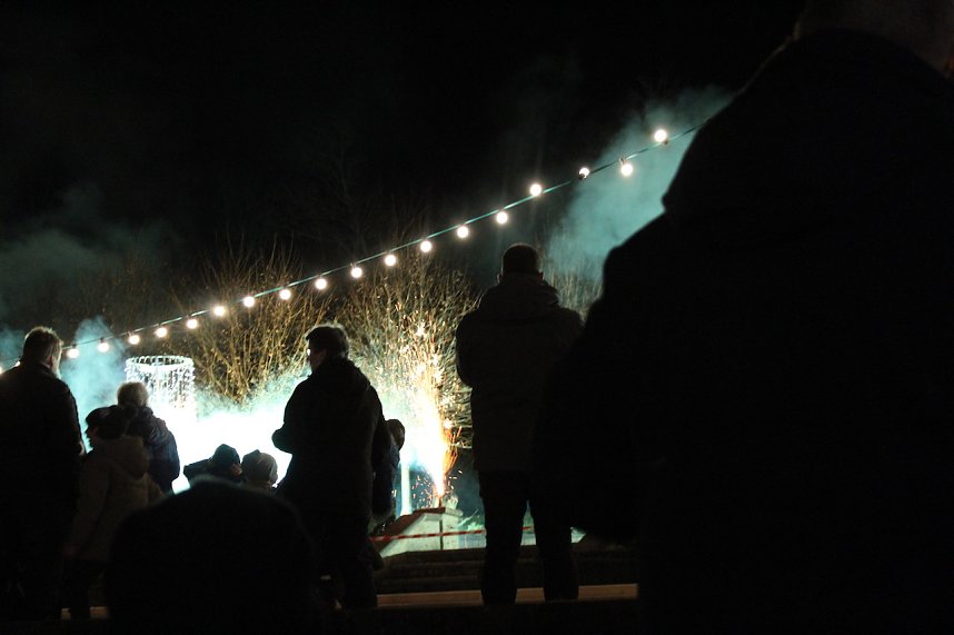 Eisbahn mit super Party in Bad Langensalza er&ouml;ffnet