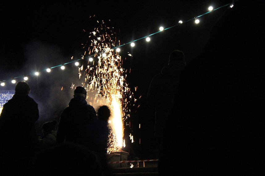 Eisbahn mit super Party in Bad Langensalza er&ouml;ffnet