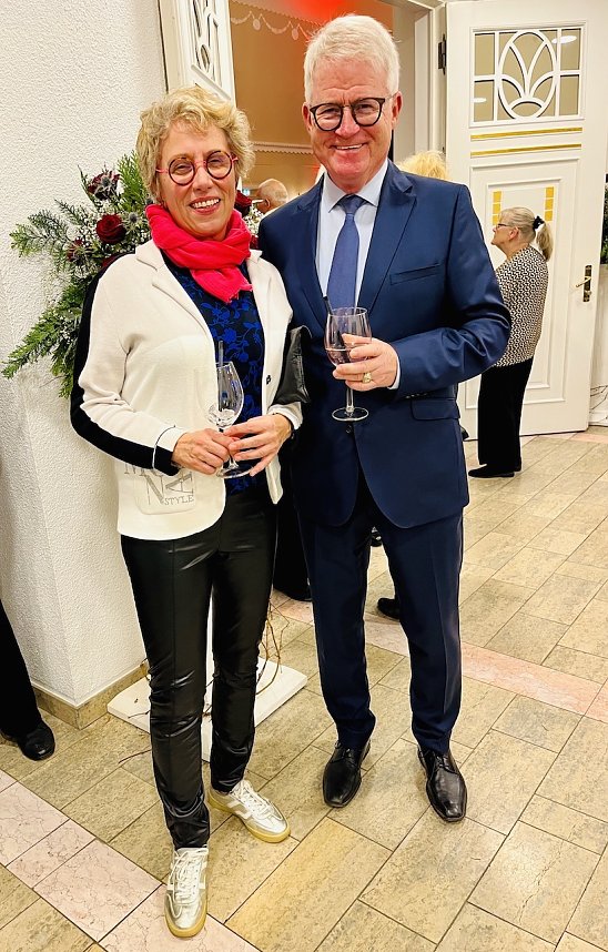 Frau und Herr P&ouml;hler beim Weihnachtskonzert im KKZ