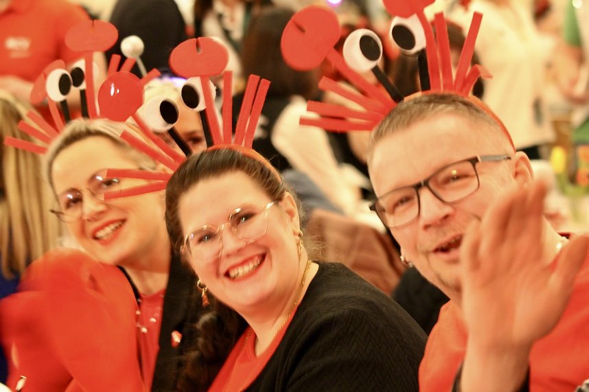 Ausgelassenes Treiben im Kultur-und Kongresszentrum in Bad Langensalza bei der Karnevalssitzung