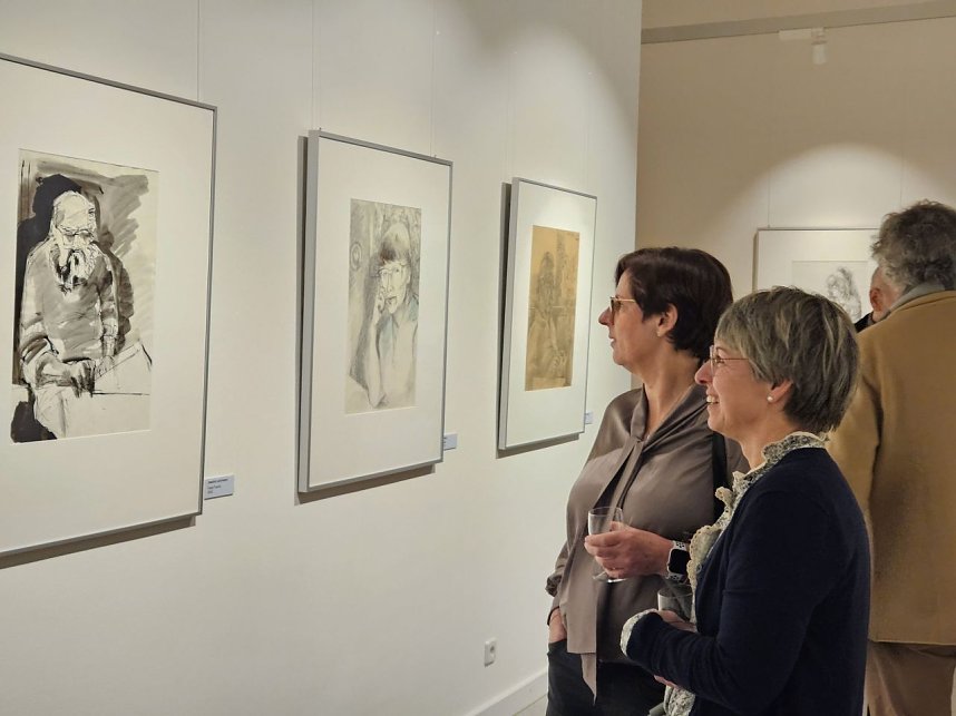 Aquarell, Tusche, Kreide, &Ouml;l, Adolf Krause verf&uuml;gt &uuml;ber ein breites Sprektrum