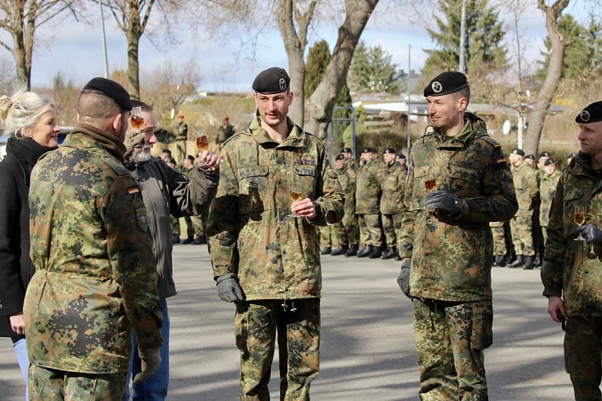Verabschiedungsappell von Major Baumbach (Aufkl&auml;rungsbataillons 13 - Standort Gotha) auf dem Jahnplatz in Bad Langensalza