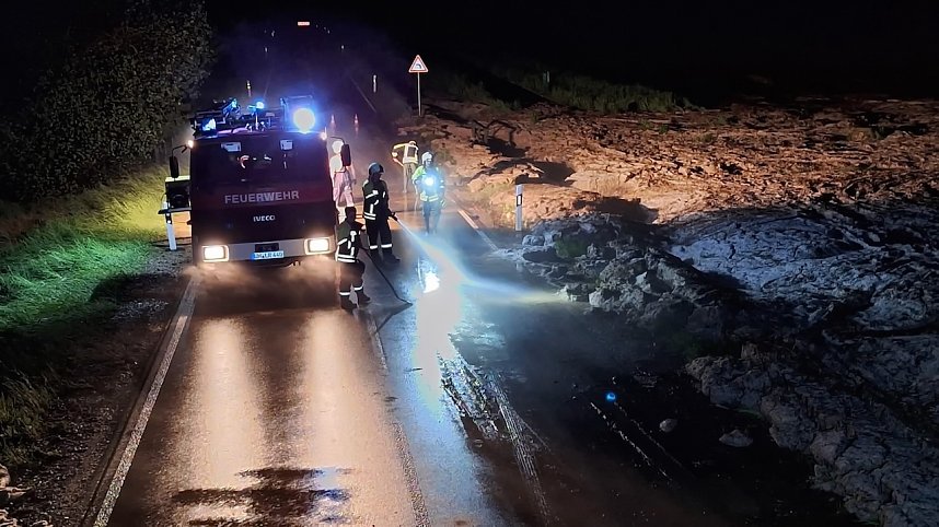 Unwetter-Einsatz im Unstrut-Hainich-Kreis