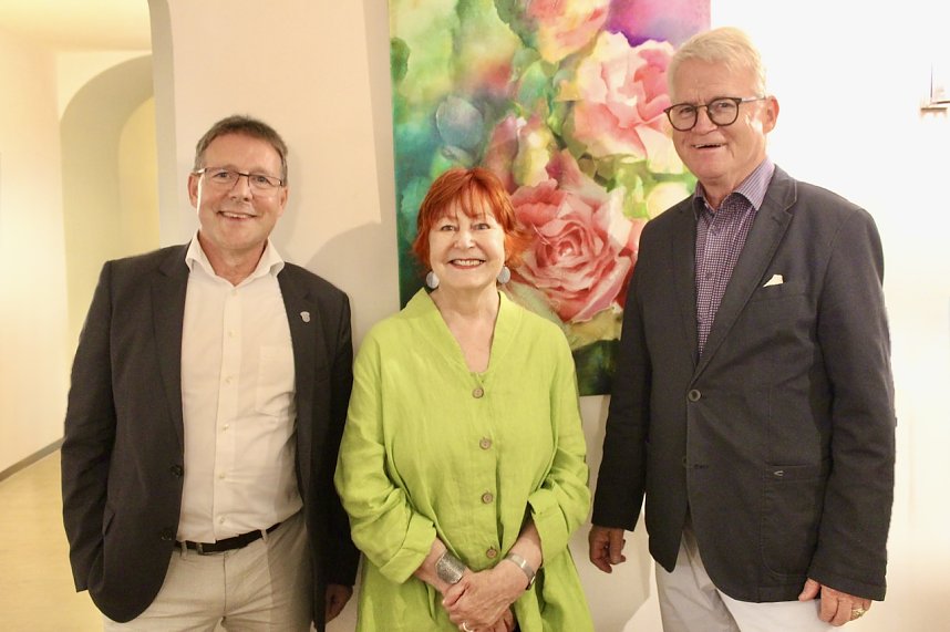 Vernissage der K&uuml;nstlerin K&uuml;nstlerin Gudrun Anlauft in Rathaus Bad Langensalza