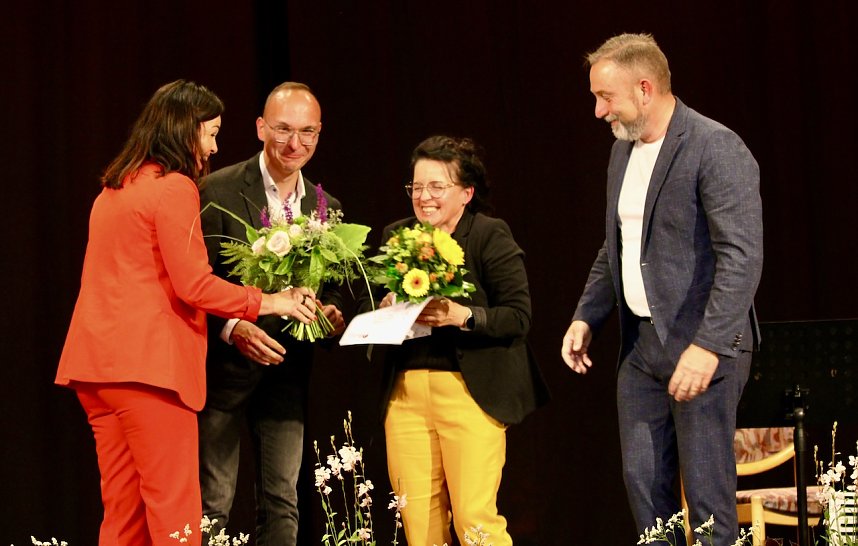 Ungeb&auml;ndigte Freude bei Corinna Sasse-Bartsch (Gr&uuml;nderin der Welsbacher Landfrauen) 