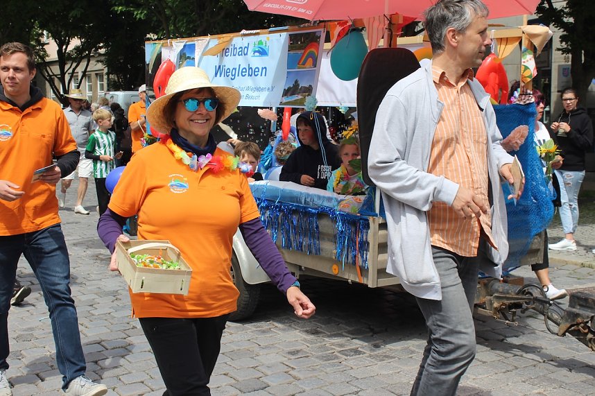 Festumzug zum 214. Brunnenfest in Bad Langensalza