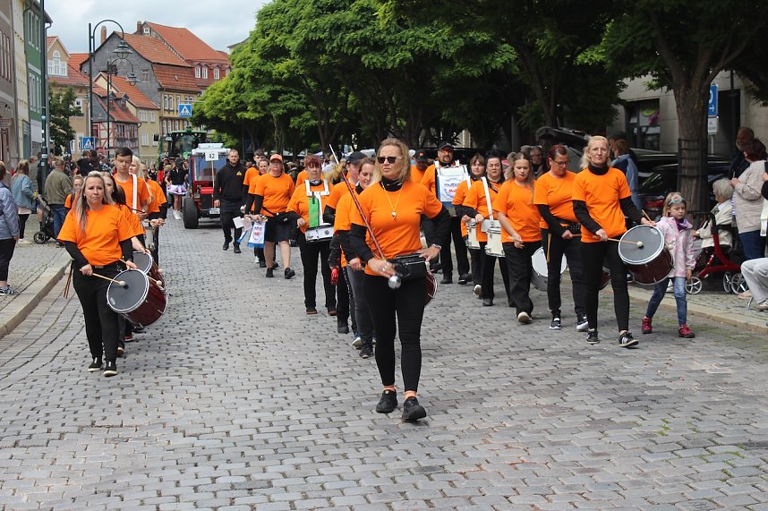 Festumzug zum 214. Brunnenfest in Bad Langensalza
