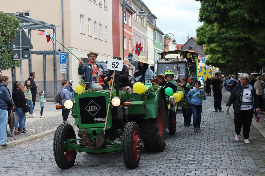 Festumzug zum 214. Brunnenfest in Bad Langensalza