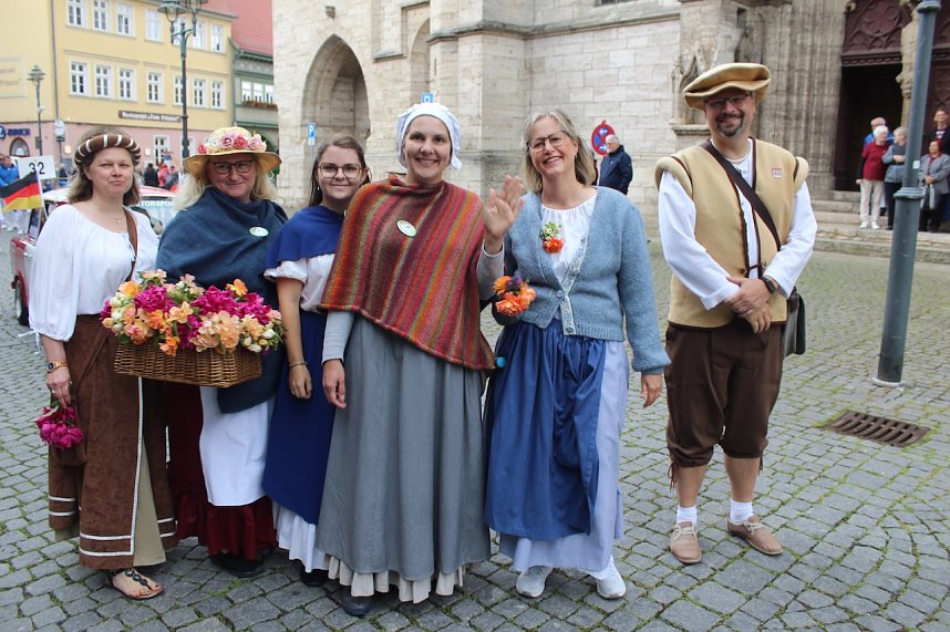 G&auml;stef&uuml;hrer der Stadt Bad Langensalza beim Brunnenfestumzug