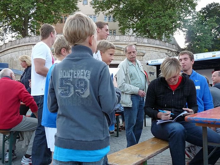 Athletenpr&auml;sentation des 15. Sparkassenmeetings 