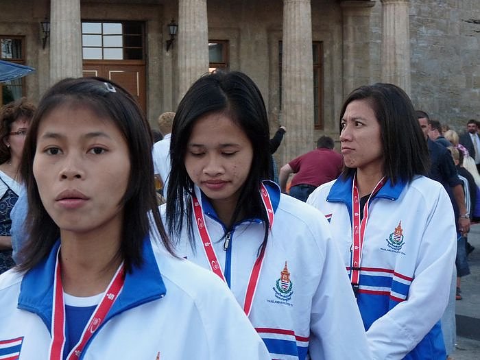 Athletenpr&auml;sentation des 15. Sparkassenmeetings 