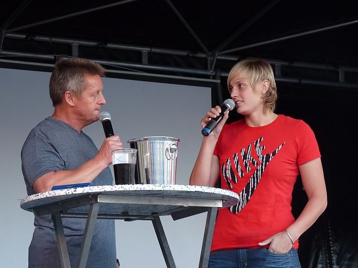 Athletenpr&auml;sentation des 15. Sparkassenmeetings 