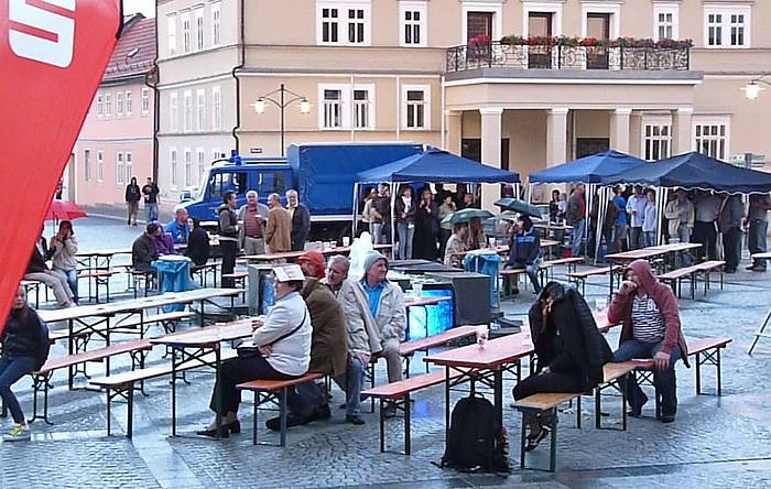 Athletenpr&auml;sentation des 15. Sparkassenmeetings 
